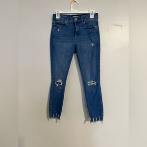 6 shorts express ankle high rise legging jeans